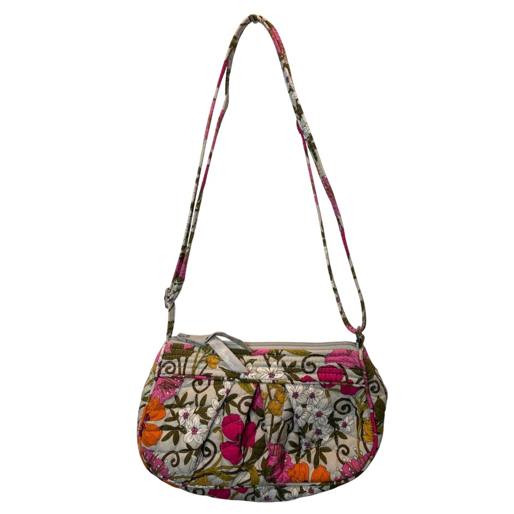 Vera Bradley Tea Garden Crossbody Shoulder Bag Adjustable Retired Pattern
